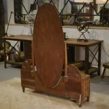 Art Deco full-length mirror by Octave Dupont, 1930s.