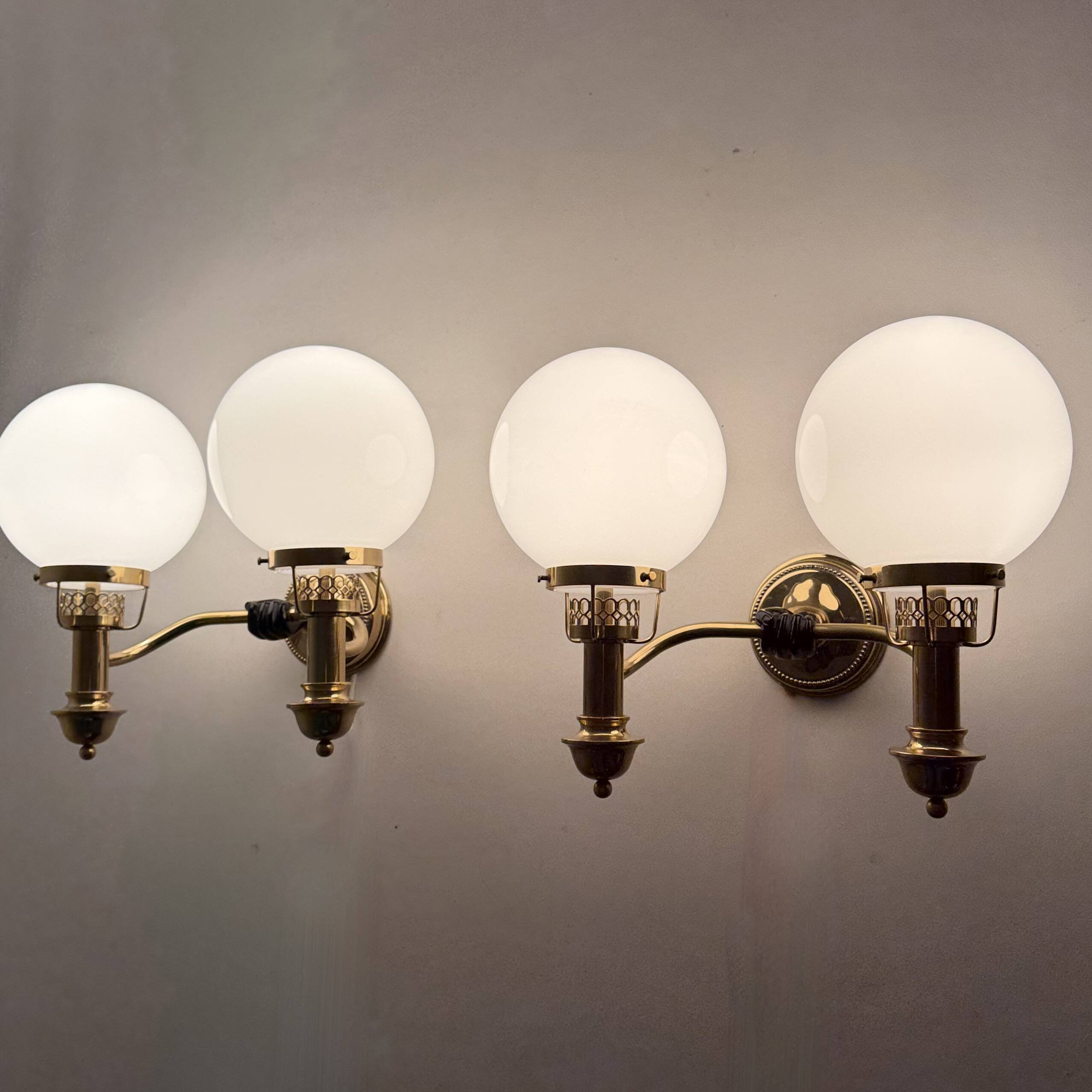 Brass Sconces by Vereinigte Werkstätten München 1970s