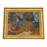 Tableau technique mixte de Théo TOBIASSE (1927-2012) titré Daphnis et Chloé