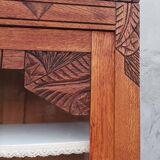 Art Deco period carved oak sideboard