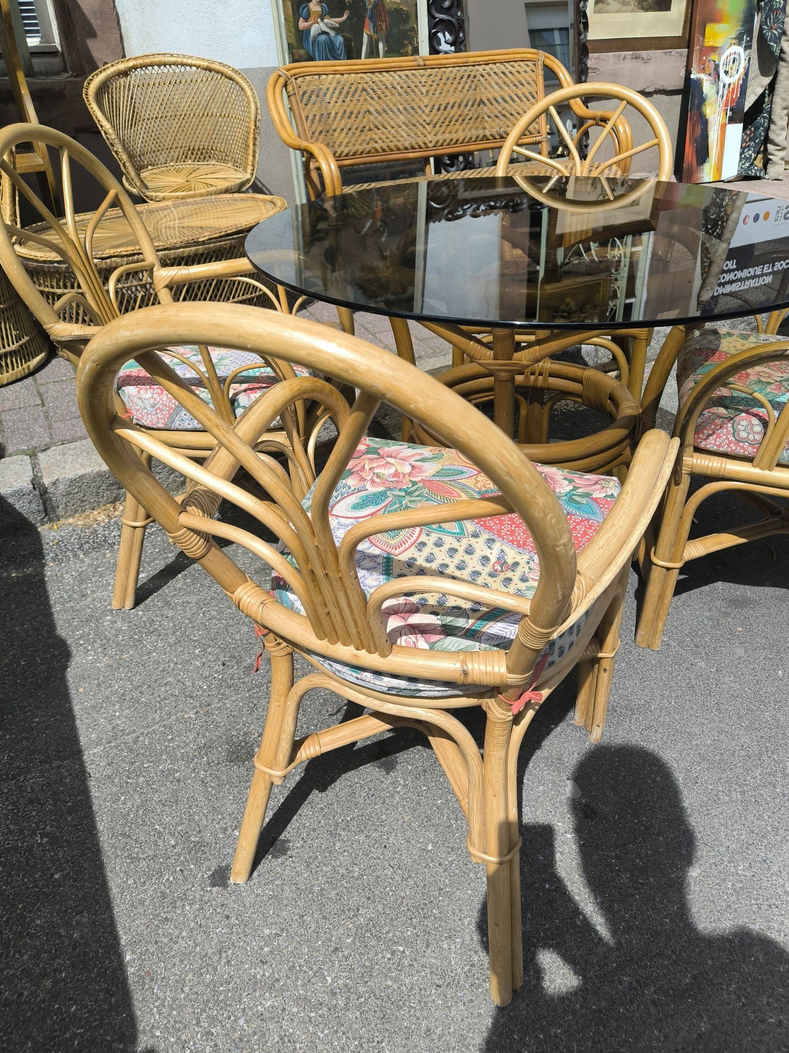 Rattan lounge set