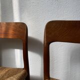 Model 75 straw chairs Niels O. Moller 1950