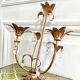 Flower and tassel applique candle holder