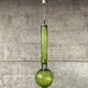 Midcentury extra large green glass tube pendant, Staff Leuchten 1960s-1970s