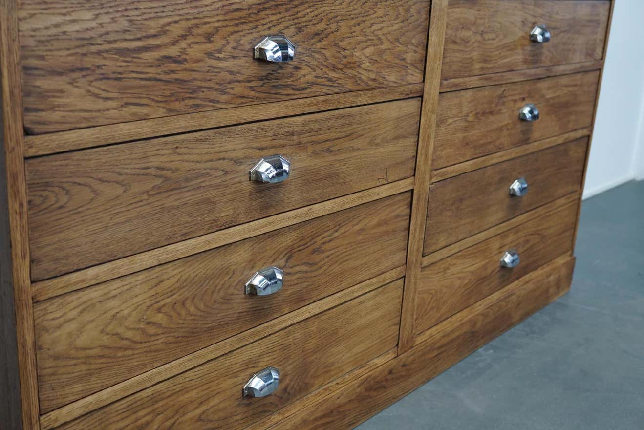 Apothecary furniture in oak France 1930