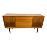 Buffet radiogramme en teck figuré vintage rétro des années 50 – Loewe Rad