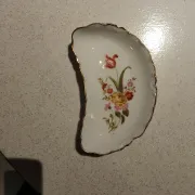 Half-moon porcelain dish from Limoges