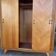 Light oak sliding door wardrobe, 1960