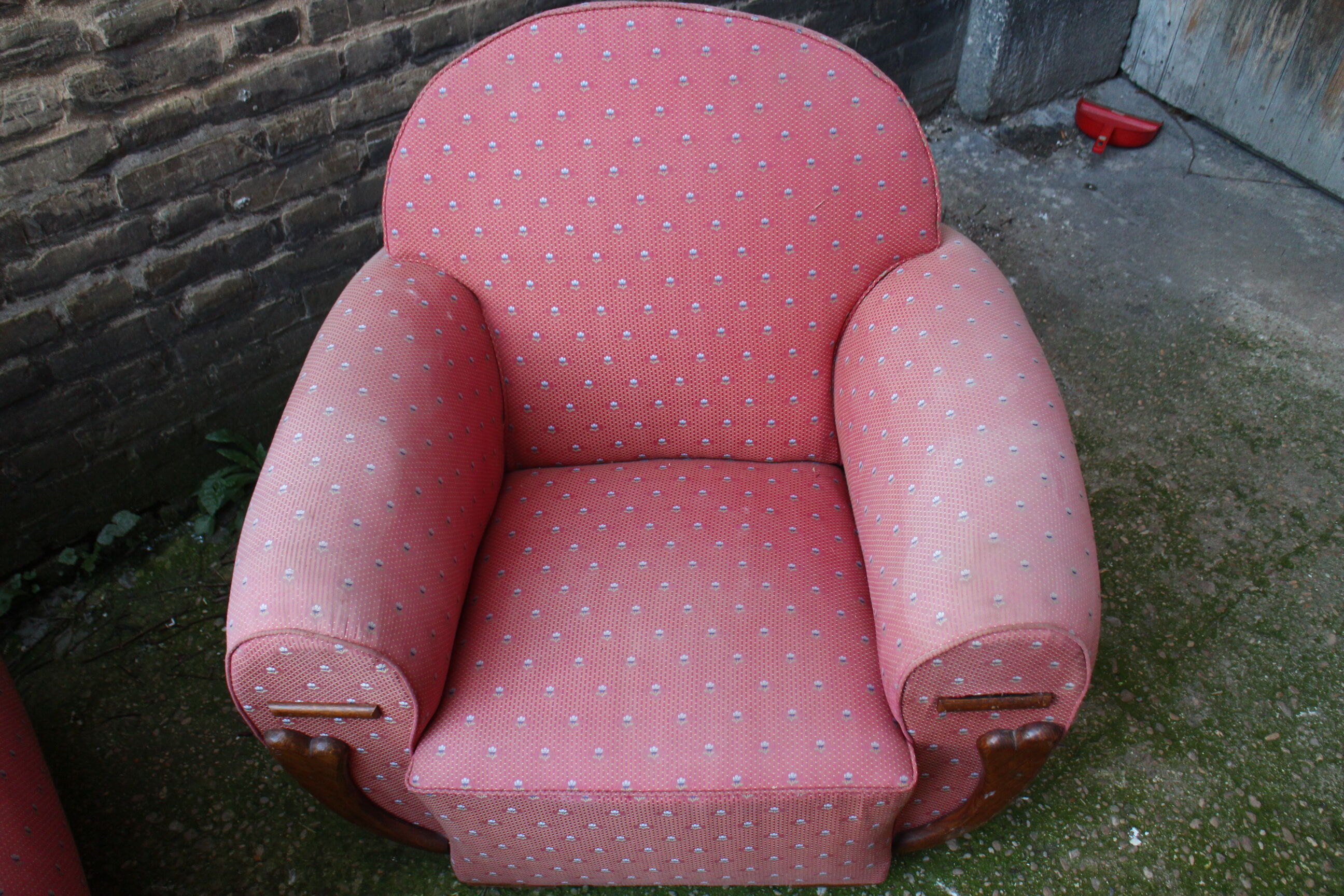Pair of club chairs