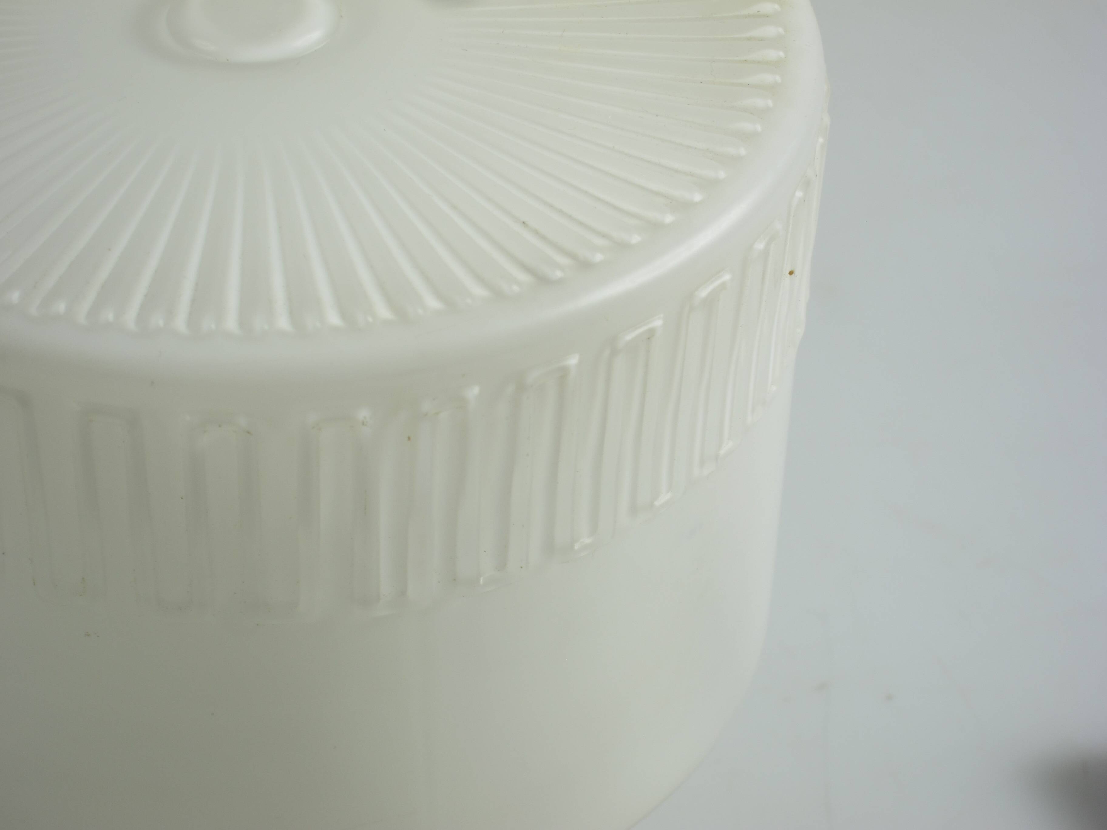 Set of Two 1930s German Art Deco Ceiling Lights, Wila Leuchten, Opal Glass