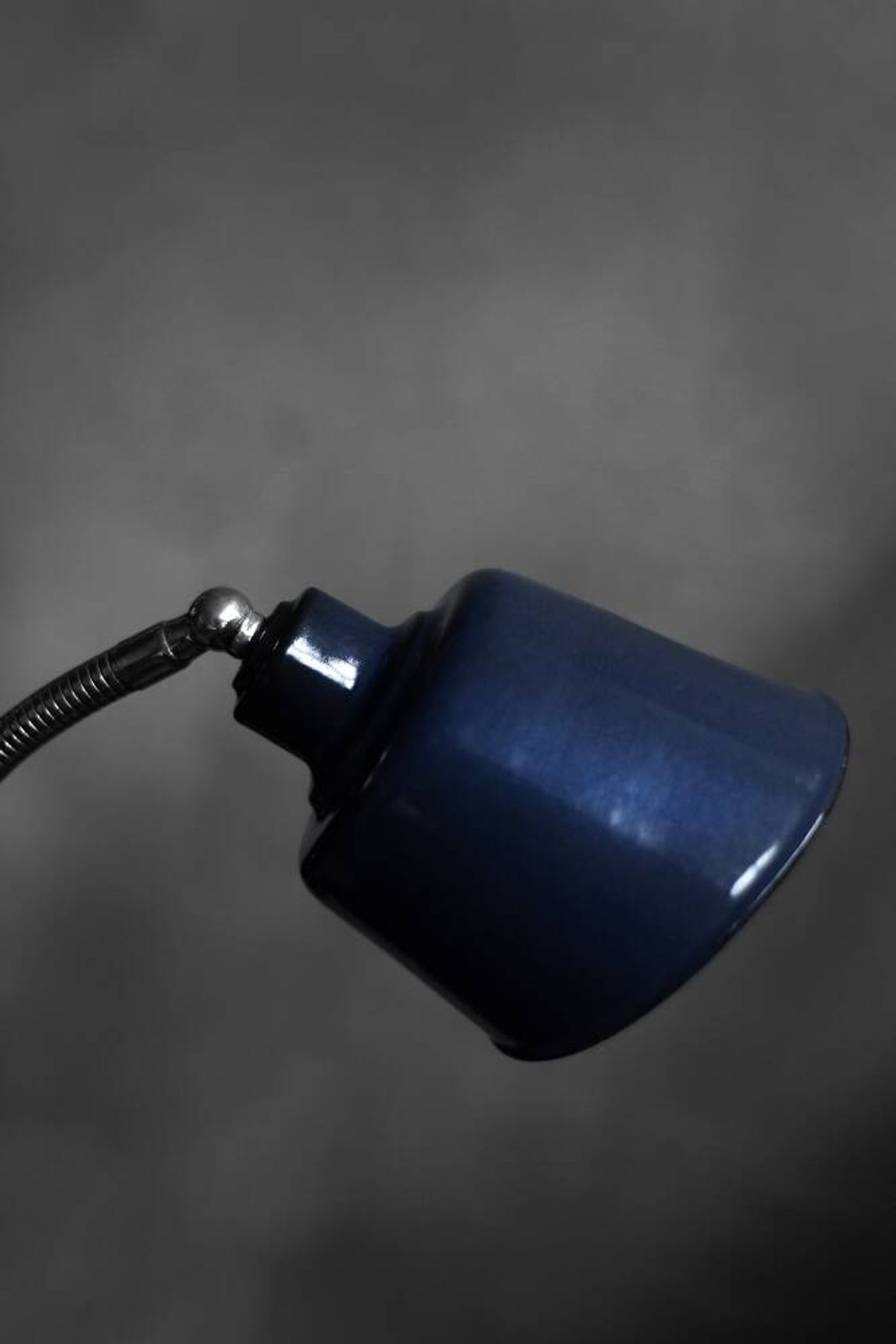 Industrial metal desk lamp, Poland circa 1950.