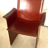 Desk or dining chair in cognac leather