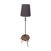 Vintage floor lamp year 50/60 wrought iron lacquered black