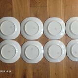 8 flat plates from Sté Céramique Maestricht, Victoria model