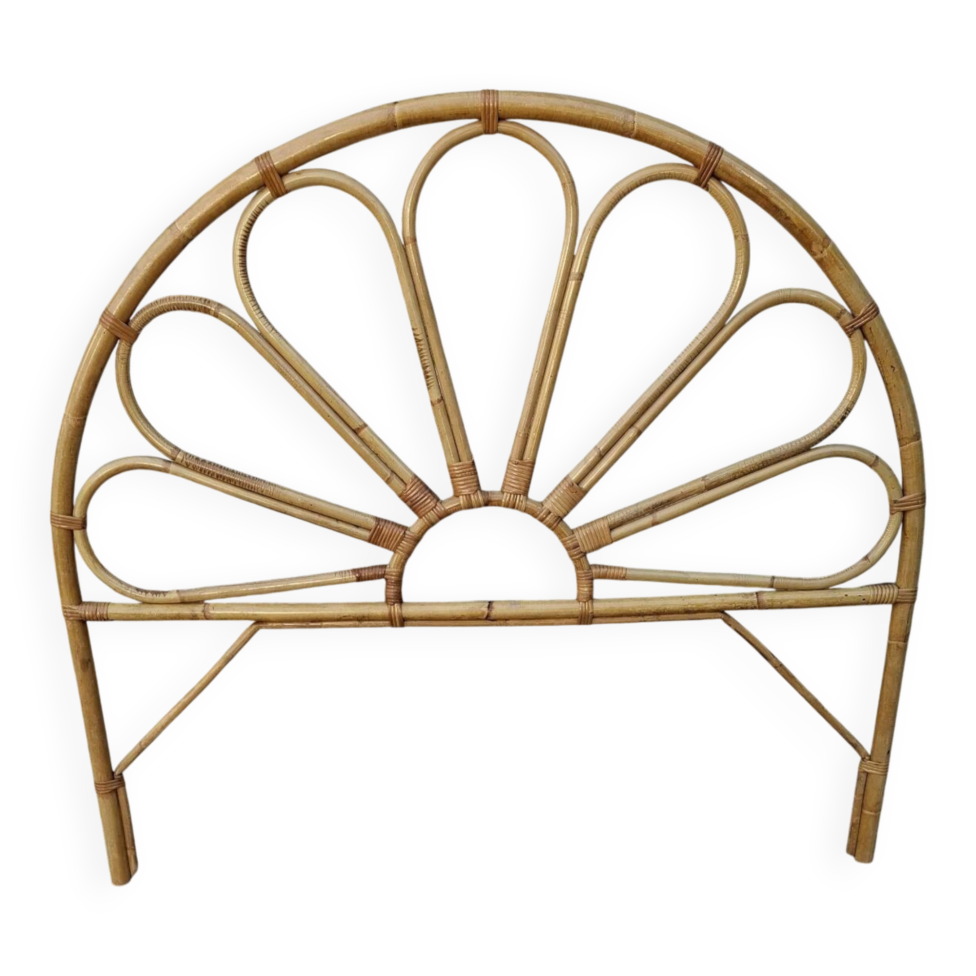 Bamboo and rattan headboard