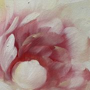 Tableau HST "Rose en fleur et bourgeons" avec cadre