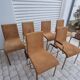 Set of 6 velvet chairs and armchairs