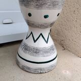 Vase diabolo vintage céramique année 60