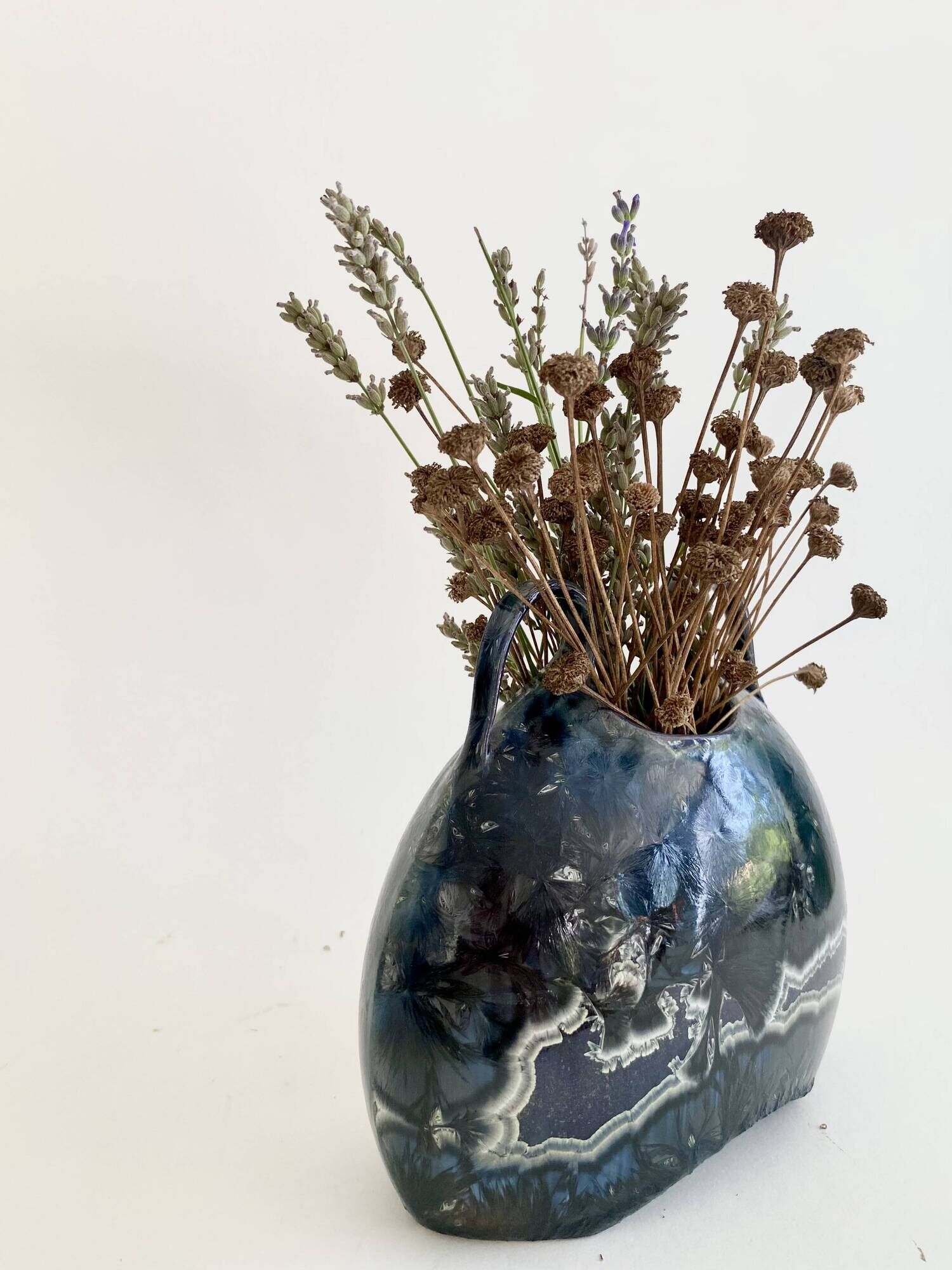 Vase with 2 handles, ceramic, 1979.
