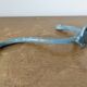 Old blue enamelled cast iron coat hook