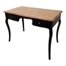 Table bureau 2 tiroirs patine 105 x 60 cm