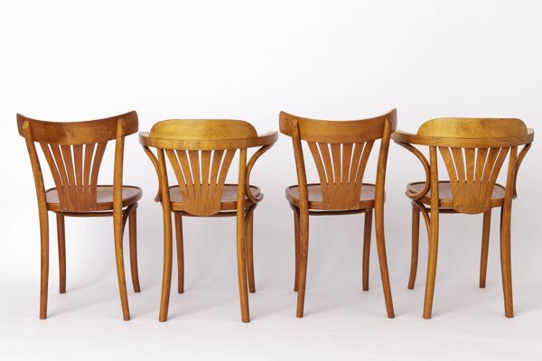 Chaises vintage de Radomsko ZMG, Pologne, bois courbé, hêtre, années 1970