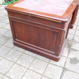 19th century Louis Philippe period mahogany pedestal desk