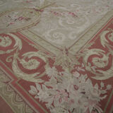 Handmade Vintage Needlepoint Rug Aubusson Tapestry - 122x186cm