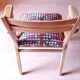 Restored bridge office chair with vintage 1950s splayed legs.