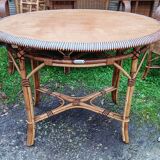 Salon d'hiver ancien en rotin (7 pièces)