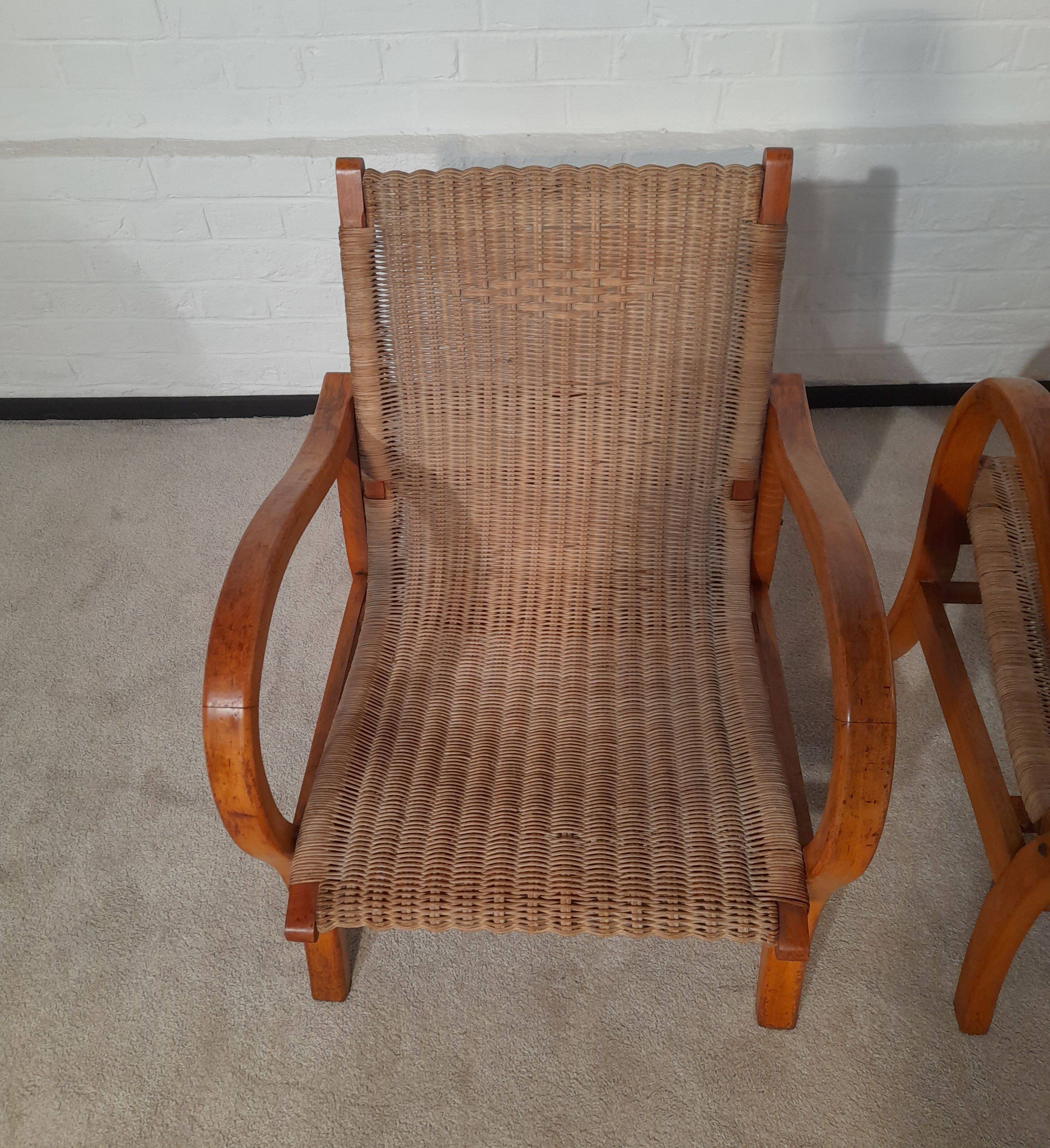 Pair of Bauhaus armchairs by Erich dieckmann 1925