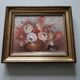 Oil of a bouquet and its lovely frame
