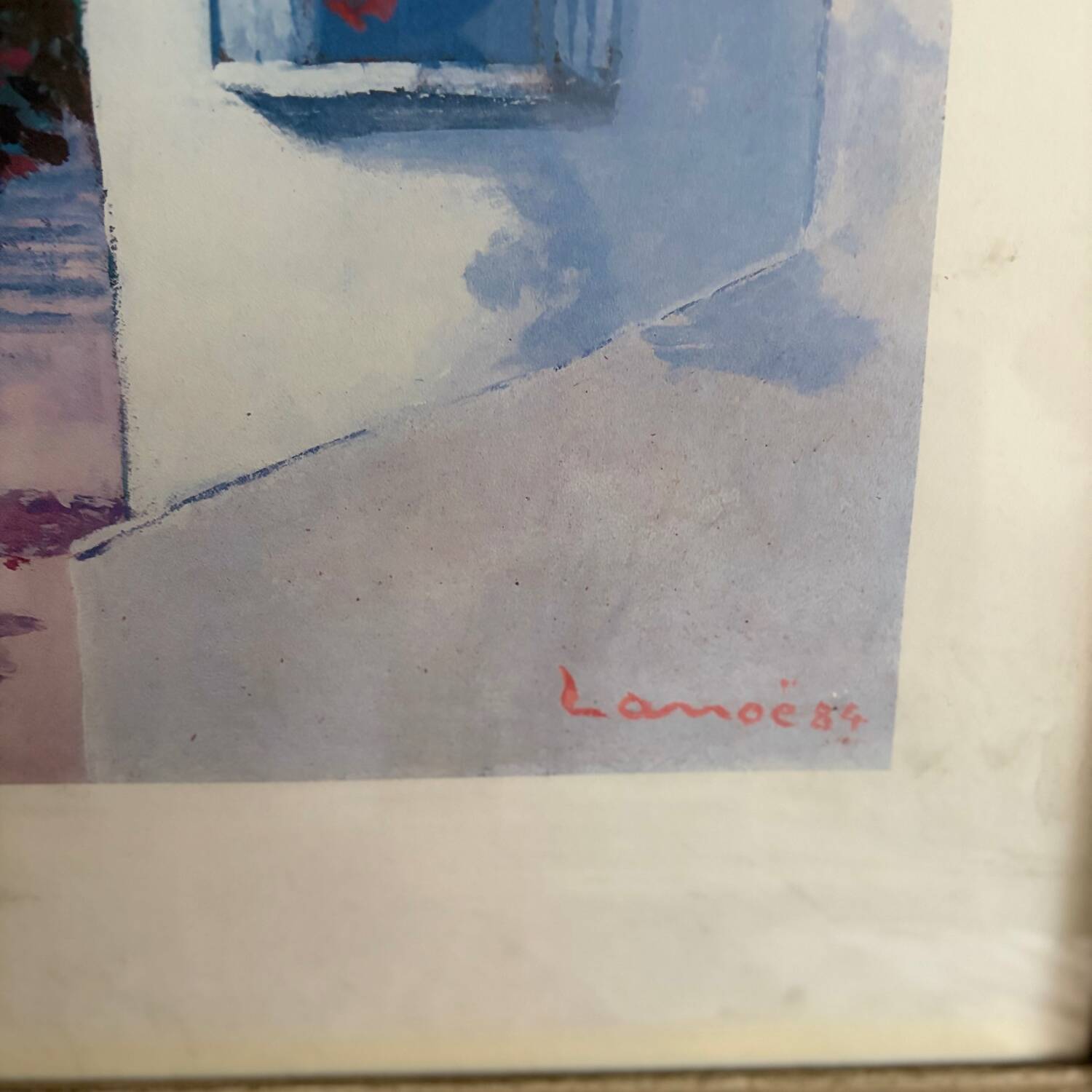 Tableau Alphonse Lanoë – Signed Lanoë 84 – Original – Unique style – Pr