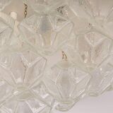 Plafonnier en verre pagode par Kalmar, Autriche, années 1960