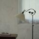 Art déco danois, lampadaire réglable en fer forgé, années 1930