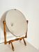 Vintage Tilting Table Mirror with Wooden Base and Frame, 1970s
