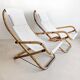 Set of 2 Italian deck chairs 1960s