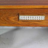 Danish Teak Console and Mirror, 1960s