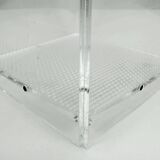 Transparent lucite acrylic umbrella stand 1980s 1990s post modern design