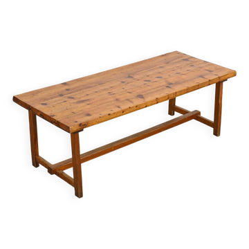 Table en pin massif par Christian Durupt, années 1970
