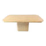 Vintage travertine dining table, 1970s