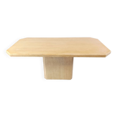 Vintage travertine dining table, 1970s
