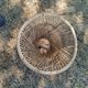 Vintage antique rattan wicker chair armchair