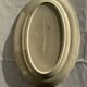 Large oval cream earthenware dish Sarreguemines France L44