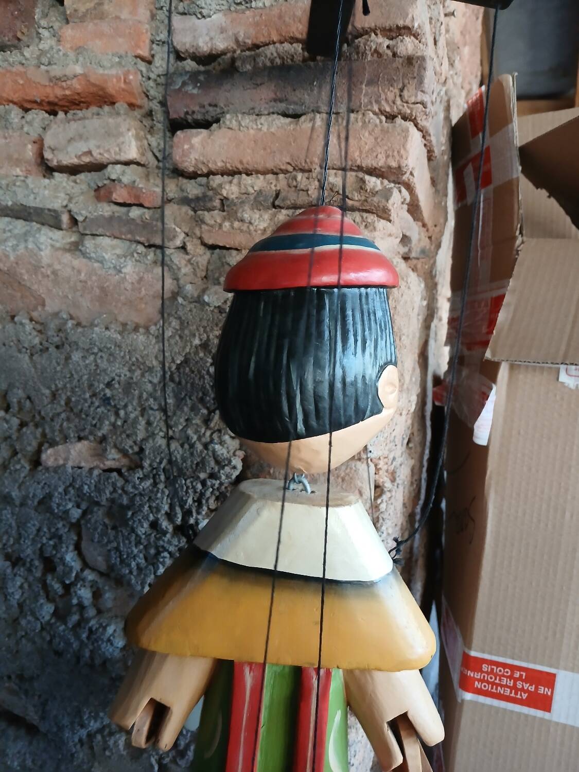 Pinocchio wooden puppet