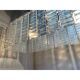 Opalino striped “listelli” murano glass rectangular chandelier