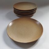 6 Grès Village CNP dessert plates