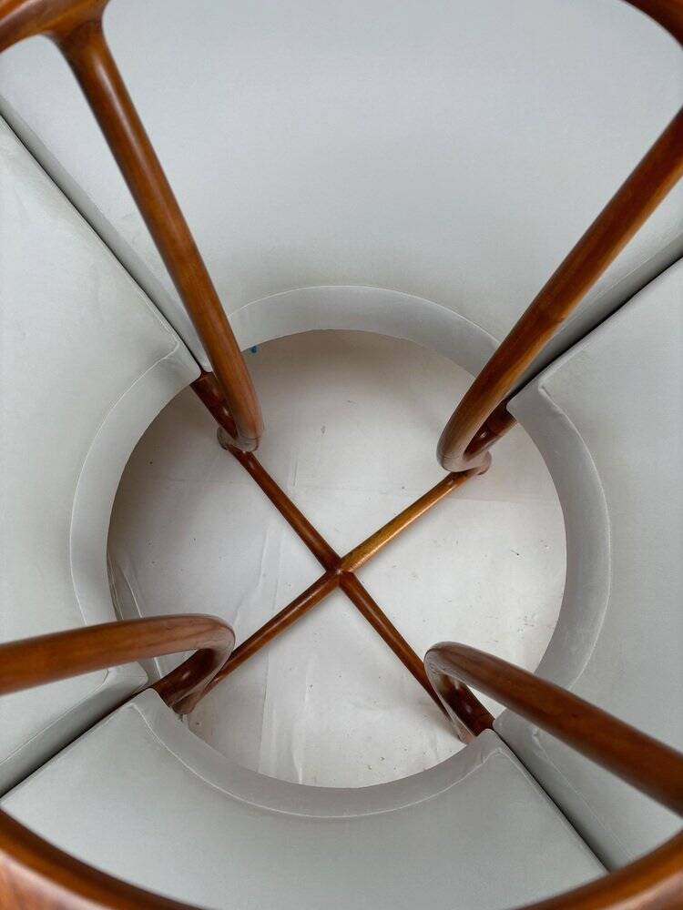 Large Circular Wooden Sofa, 1990s