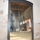 Black fireplace mirror 95x141cm
