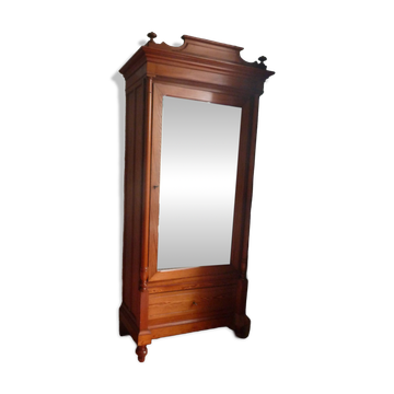 Wardrobe with a pitch pine door.